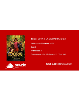 Dora y la Ciudad Perdida: Mi Critica y mi Entrada [Sin Spoilers]. Nota 6.5/10. Las aventuras de Dora