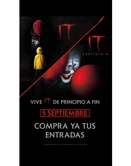 Vive IT de principio a fin. Preestreno y maratón en cientos de cines Españoles el 05-09-2019