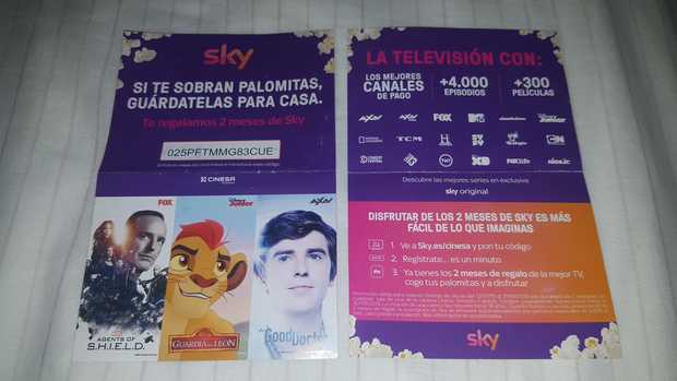 Código 2 meses gratis SKY