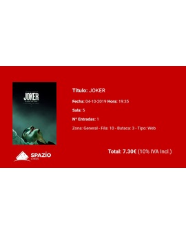 Joker: Mi Critica y mi Entrada [Sin Spoilers]. Nota: 10/10. OBRA MAESTRA