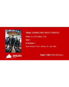 Zombieland Mata y Remata: Mi Crítica y mi Entrada [Sin Spoilers]. Nota 7/10. Como la primera