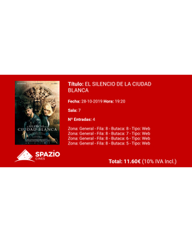 El Silencio de la Ciudad Blanca: Mi Crítica y mi Entrada [SIn Spoilers]. Nota: 5.5/10. Previsible.