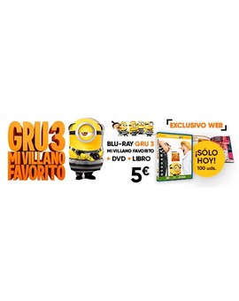 Gru 3. Oferta sólo hoy en Fnac