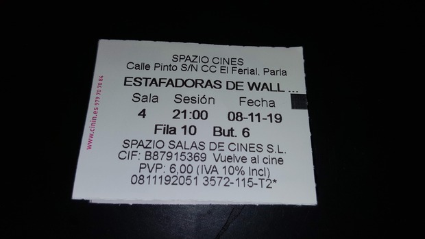 Estafadoras de Wall Street: Mi Crítica y mi Entrada [Sin Spoilers]. Nota 5.5/10. Videoclip alargado