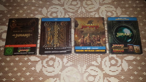 JUMANJI: Mi colección en Steelbook actualizada.