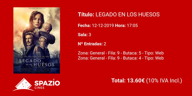 Legado en los Huesos: Mi Critica y mi Entrada [Sin Spoilers]. Nota: 7/10. Mejorando a El Guardián