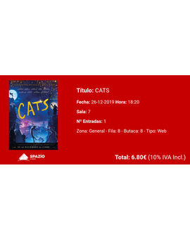 Cats: Mi Critica y mi Entrada [Sin Spoilers]. Nota 5.5/10. ¡Yo vi Cats en cines!