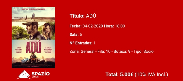 Adú: Mi Critica y mi Entrada [Sin Spoilers]. Nota: 6.5/10. Buscando vivir.