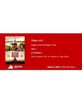 Adú: Mi Critica y mi Entrada [Sin Spoilers]. Nota: 6.5/10. Buscando vivir.