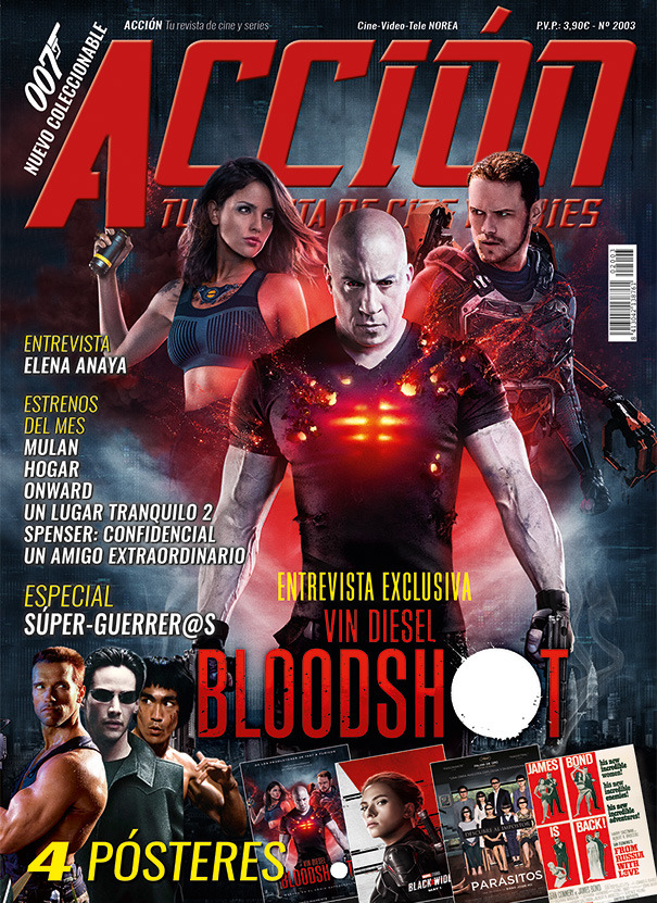 Acción Cine. Portada y posters Marzo 2020