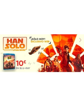 Han Solo por solo 10 euros en Blu Ray. Sólo hoy 04-03-2020 en Fnac