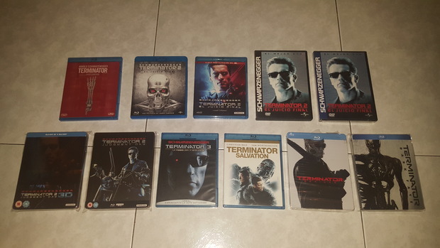 Terminator: Mi colección actualizada de la saga.