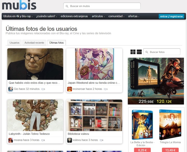 Ahora si que si, ¡Magnifica actualización en la sección de últimas fotos!