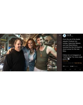 'Avatar 2': Primera imagen desde set del regreso de Sigourney Weaver