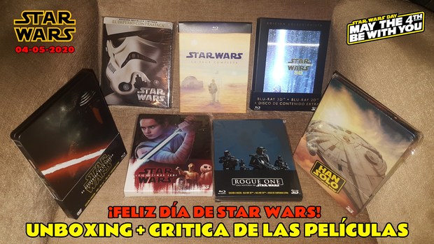 Star Wars - Unboxing BluRay + Breve opinión de las películas / ¡Feliz día de Star Wars! / 04-05-2020