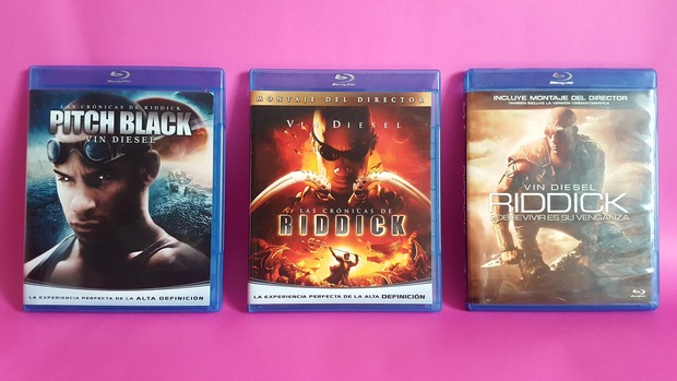  "No es a mi a quien debéis temer". Mi colección de Riddick