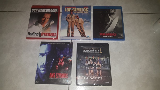 Dias Extraños + Los Gemelos Golpean 2 veces + Parásitos + Rambo Last Blood + Mentiras Arriesgadas