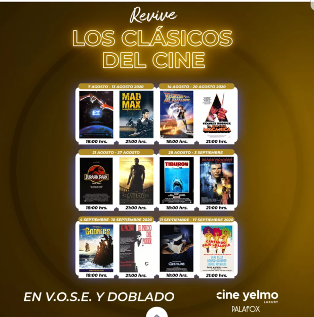 Ciclo revive los clásicos del cine en Yelmo Cines