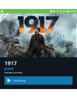1917. Disponible en Prime Video