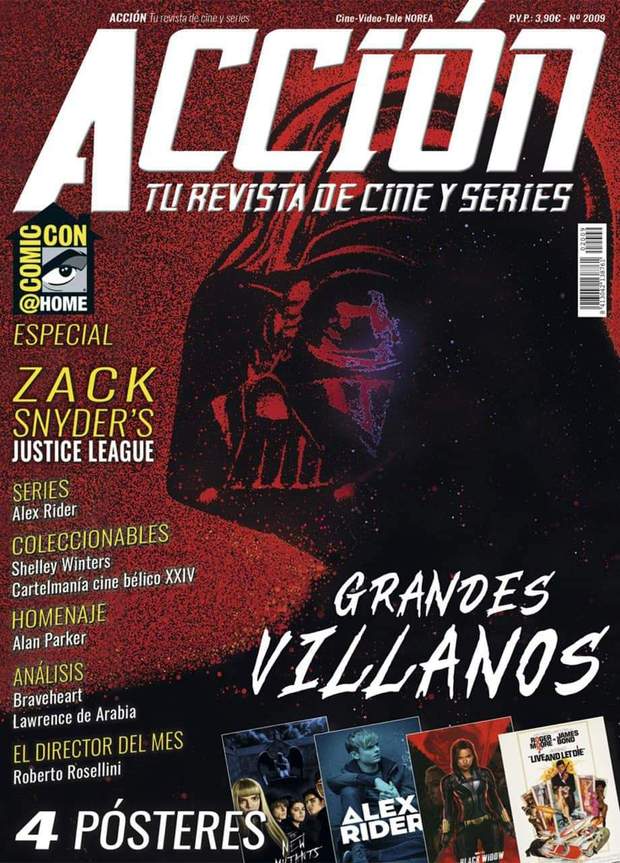 Acción Cine. Portada y posters Septiembre 2020