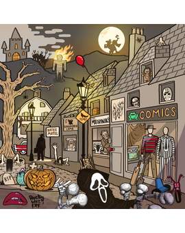 ¿Cuántos títulos de pelis de terror puedes encontrar en la imagen?. Dicen que hay 40.
