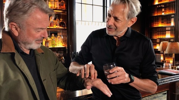 'Jurassic World' Jeff Goldblum recrea con Sam Neill y Laura Dern la teoría del caos de Jurassic Park