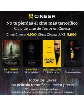 Ciclo de cine de terror en Cinesa