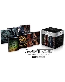 Juego de Tronos. 4K UHD. Diseño de los steelbooks