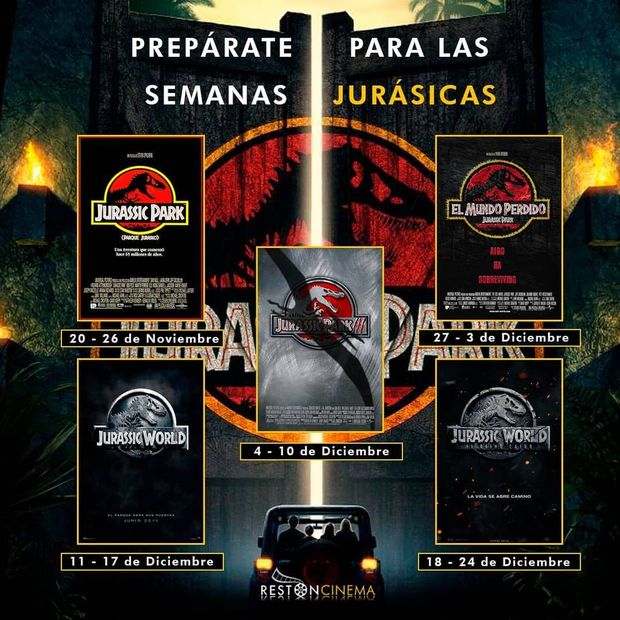 Ciclo Jurassic Park / Jurassic World en los cines Restón Cinema