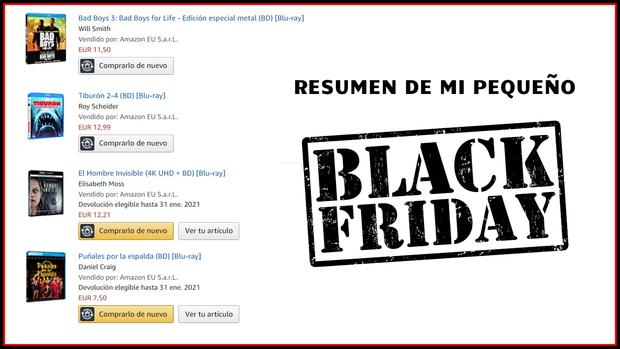Resumen de mi pequeño Black Friday 2020
