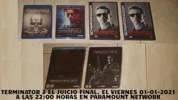 Mi colección de Terminator 2 + ¿Qué nota le dais a esta peli? + Hoy a las 22:00 en Paramount Network