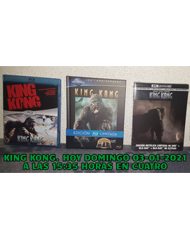 Mi colección de King Kong (2005) + ¿Qué nota le dais a esta peli? + Hoy a las 15:35H en Cuatro.