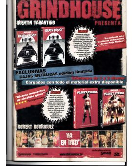Grinhouse en DVD : Recordando grandes ediciones coleccionistas (Folleto de su puesta a la venta)
