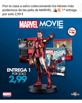 Coleccion figuras Marvel. Nuevamente en quioscos.