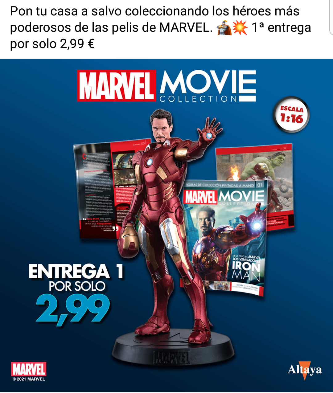 Terminal Enviar Mercado Coleccion figuras Marvel. Nuevamente en quioscos.