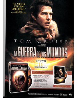 La Guerra de los Mundos en DVD : Recordando grandes ediciones  (Folleto de su puesta a la venta)