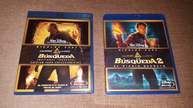 Mi colección de La Busqueda. ¿Cuál de ambas películas os gusto más?