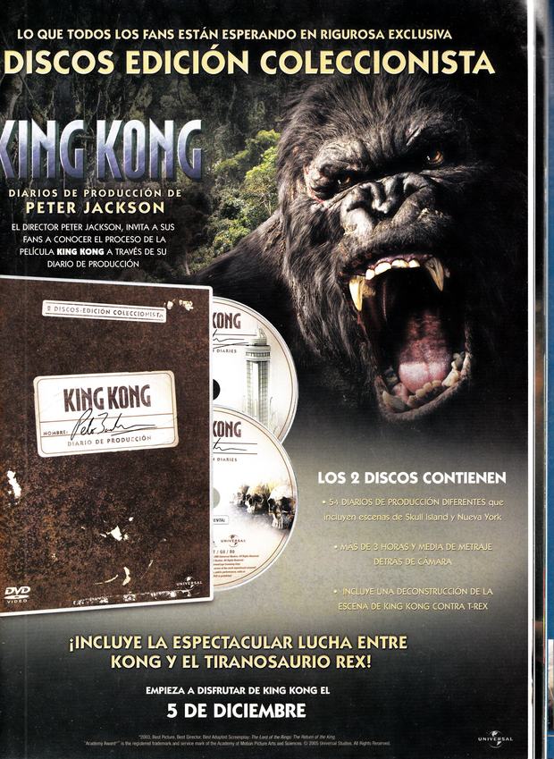 Diarios de producción de King Kong en DVD : Recordando antiguas ediciones (Folleto de lanzamiento)
