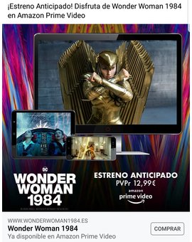 Wonder Woman 1984. Ya disponible en Prime Video