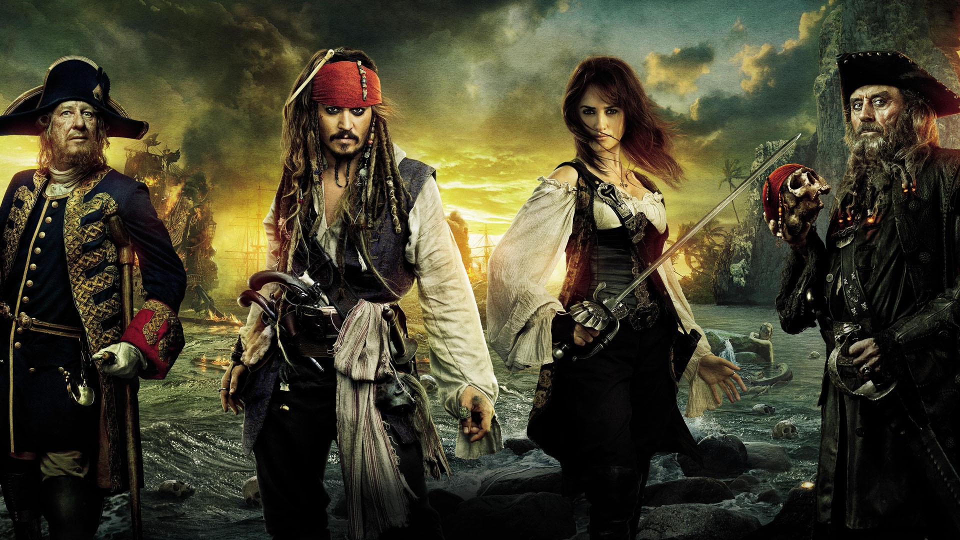 Piratas Del Caribe Saga Completa De Películas Digital Fhd