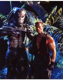 ¡Pues al final terminaron de colegas!. Depredador (Predator): Fotaza de producción. 