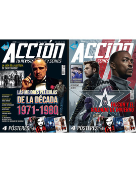 Acción Cine. Portada y posters Marzo 2021