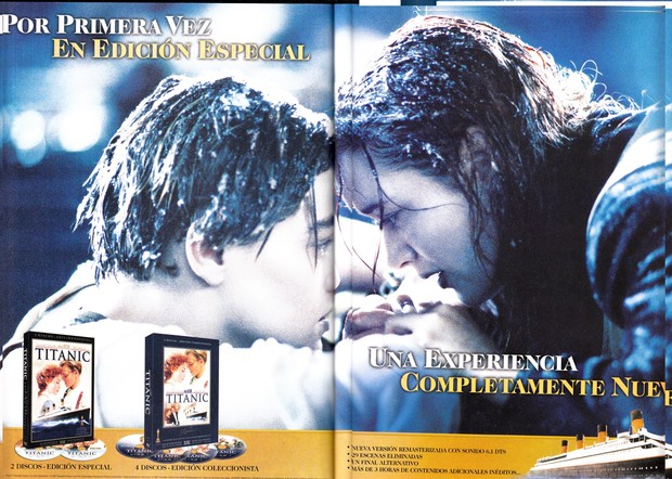 Titanic en DVD : Recordando grandes ediciones (Folleto de su puesta a la venta)