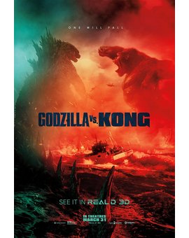 Godzilla Vs Kong. Poster 3D