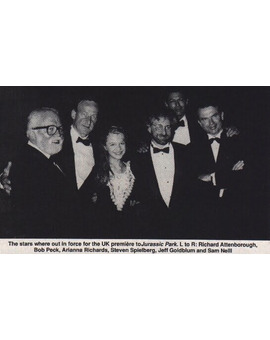 Jurassic Park: Foto de 1993 de la premiere en UK 