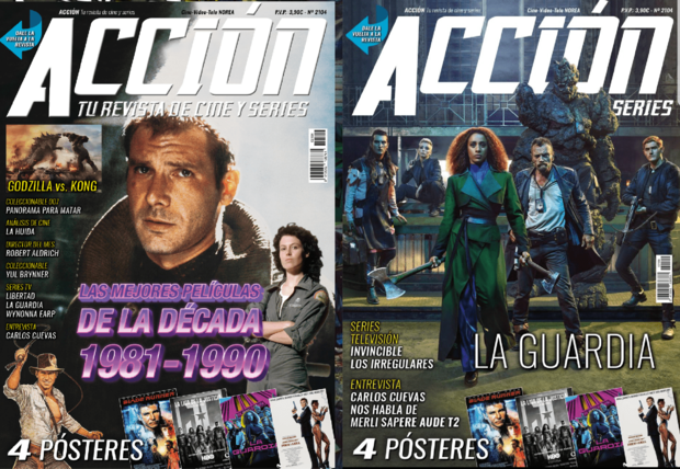 Acción Cine. Portada y posters Abril 2021