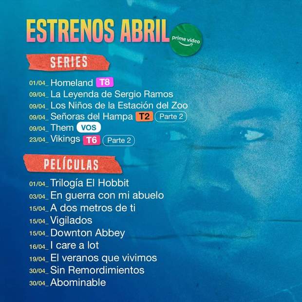 Prime Video. Listado estrenos destacados Abril 2021