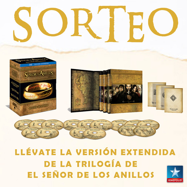 Kinepolis sortea 4 packs de El Señor de los Anillos.
