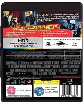 Contraportada edición Reino Unido de El Ultimo Gran Heroe.