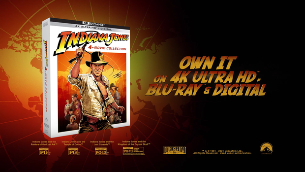 Tráilers oficiales del lanzamiento en 4K UHD de Indiana Jones